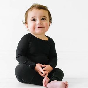Little Sleepies Crescent Zippy - Solid Black